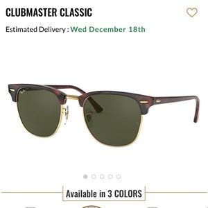 Ray-Ban Clubmaster in tortoise